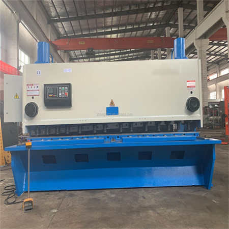 Guillotine Sheet Metal AMUDA 8X3200 Motor Hydraulic Guillotine Sheet Metal Shearing Machine ESTUN E21s and Plate