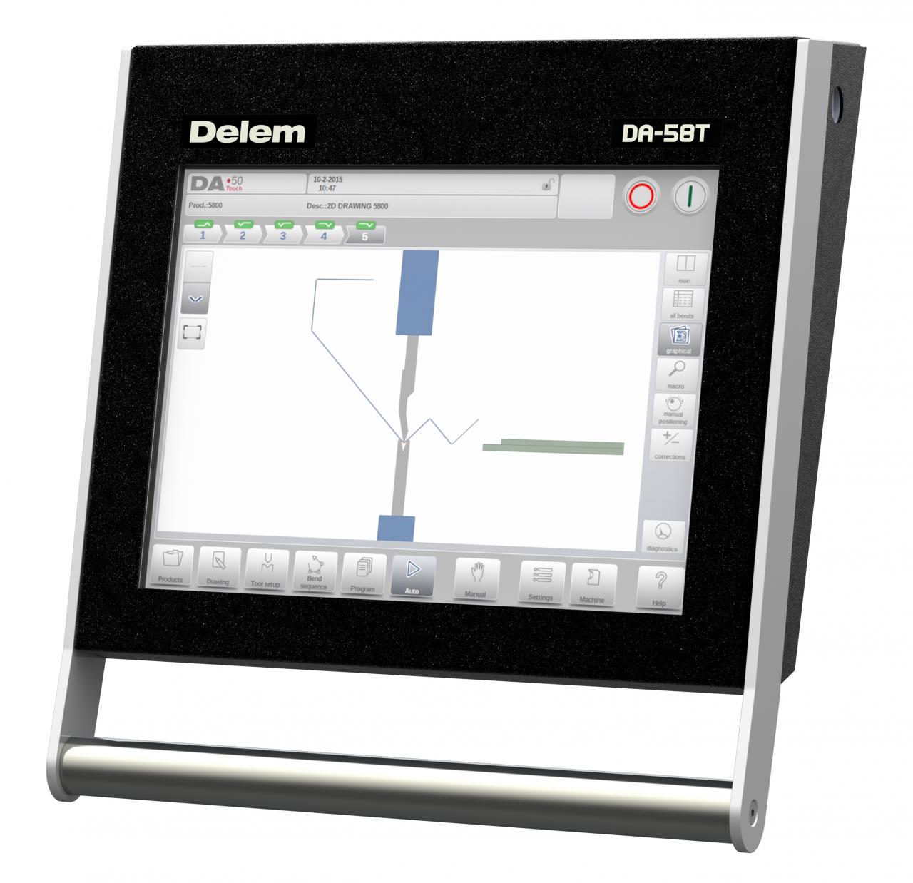 Da-66t Controller Cnc Hydraulic Press Brake Price 3d Touch Screen System-ով